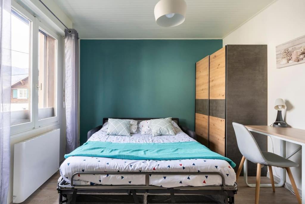 Studio Cosy Proche Du Centre + Parking Gratuit Cluses Bagian luar foto